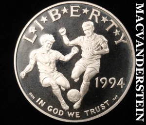 1994-S The World Cup Commemorative Silver Dollar - Choice Gem Proof #Y6334 - Picture 1 of 2