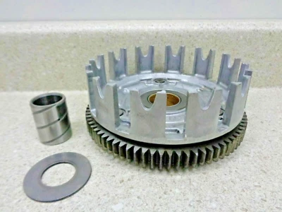 1976 Yamaha XT-500 Used Engine Clutch Basket Drive Gear - Image 1 of 4