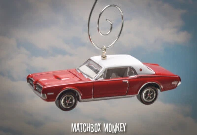 Red 1968 Custom Mercury Cougar XR7-G Christmas Ornament 1/64 Adorno Custom NEW - Image 1 of 4