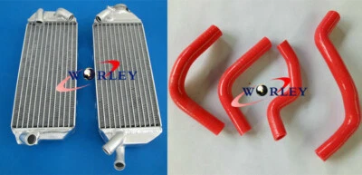 FOR Suzuki DRZ400E DRZ400 2002-2007 K2/K3/K4 02 03 04 05 06 Radiator& hose RED - Image 1 of 4