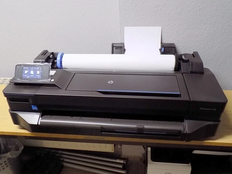 24 Zoll HP DesignJet T120 Großformatdrucker Plotter CQ891C - hat erst 12 Seiten - Bild 1 von 1