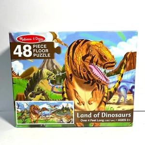 Melissa and Doug 48 Piece Floor Puzzle Land Of Dinosaurs - Picture 1 of 5