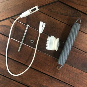Miele Dishwasher DOOR SPRING + CABLE ROPE + WHEEL + ADJUSTER SCREW # 0606033020 - Picture 1 of 2