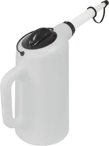 Jug Fill Oil Dispenser Liquid Lid Cap Flexible Auto Technician Pouring Spout 8qt - Picture 1 of 4