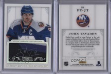 2013-14 Panini National Treasures Frozen Materials /5 John Tavares Patch Auto