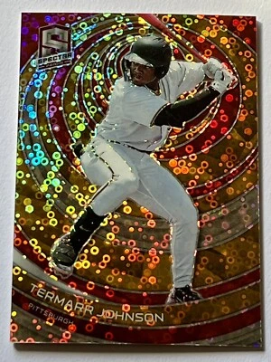 TERMARR JOHNSON RC Pittsburgh 2023 Panini Chronicles Spectra GOLD DISCO SP #d/25 - Image 1 of 4