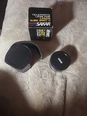 Sakar Wide Angle & Telephoto Lens Set For Canon Sure Shot II Camera B7 - Image 1 of 3