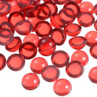100pcs Cat Eye Resin Beads, 10mm Flatback Round Dome Beads Dark Red
