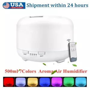 LED Ultraschall Ätherisches Öl Aroma Diffusor Luftreiniger Aromatherapie Luftbefeuchter - Bild 1 von 12