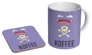 Koffing Koffee Pokemon Funny - Coffee / Tea Mug And Coaster Gift Set - Picture 1 of 1