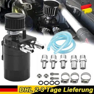 Serbatoio serbatoio serbatoio cattura olio universale 2 porte separatore aria-olio deflezionato - Foto 1 di 9