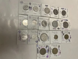 Lot of 17 French Nice Mixed Coins, For Details Please Go to Description. - Picture 1 of 2