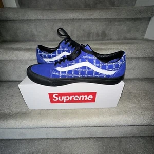 Größe 11 - VANS Old Skool Pro x Supreme Logo Muster Royal 2020 EINMAL GETRAGEN OG ALLE - Bild 1 von 15