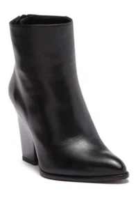 Stuart Weitzman Bedford Bootie 10 schwarz Leder Reißverschluss hinten spitz zulaufend gepolstert $ 535 - Bild 1 von 10