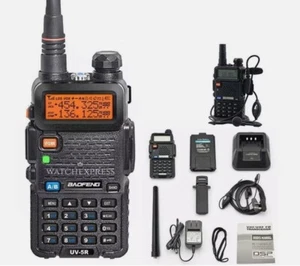 WALKIE TALKIE BAOFENG UV-5R RICETRASMITTENTE VHF/UHF DUAL 136-174-400-520 MHZ - Foto 1 di 15