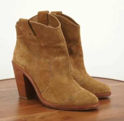 Botines Joie para mujer Monte con tachuelas talla 39,5/9,5 marrón tostado gamuza Foto 1 de 4