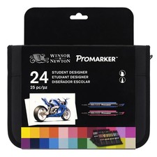 Winsor & Newton Promarker 24 Student Designer Wallet Set