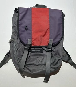 Timbuk2 Red Purple Backpack Laptop Swig Swag Bag EUC Casual Striped Retro - Picture 1 of 7