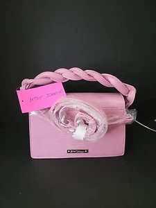 Bolso bandolera BETSEY JOHNSON con mango superior trenzado nuevo con etiquetas - Imagen 1 de 10