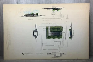 Vintage Architectural Drawings 1970s Seattle Henderson Pump Station C 22X34” - Picture 1 of 12