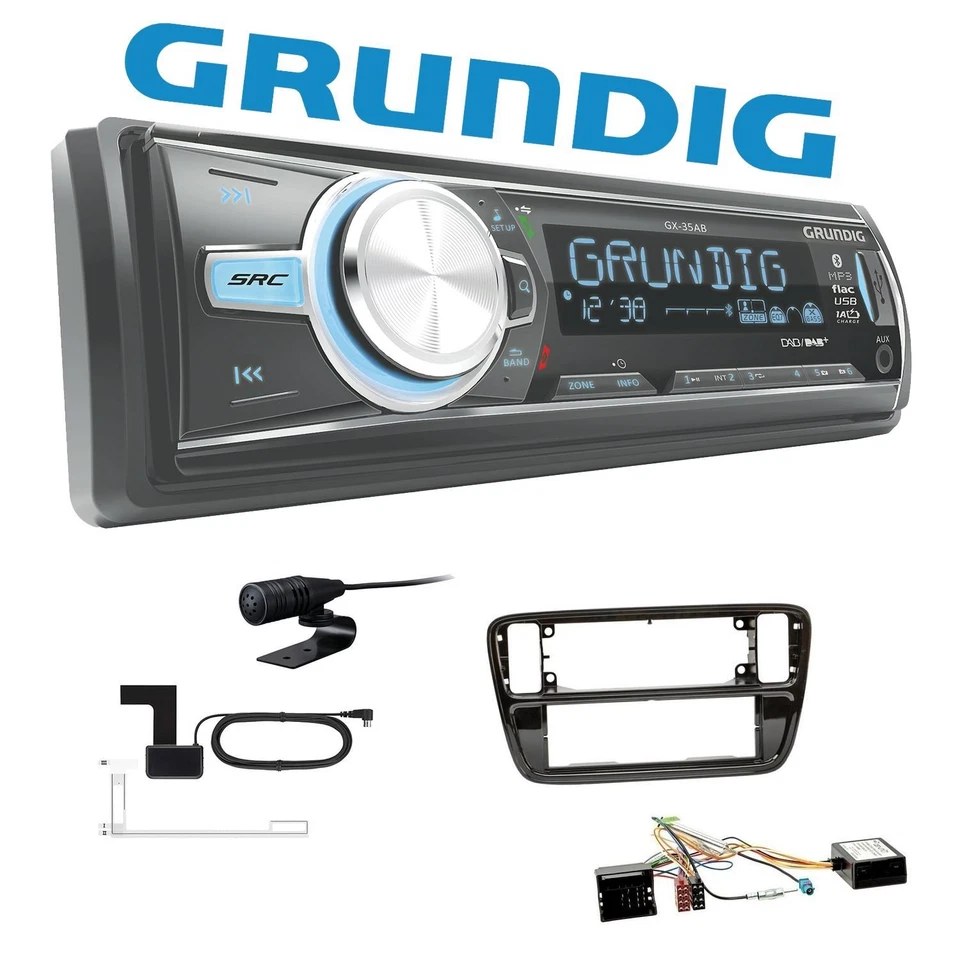 Grundig Bluetooth Autoradio DAB USB für Volkswagen VW Up ab 2011
