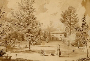 Henry Hemming, Ballyrafter House, Lismore, Irland – 1843 Aquarellmalerei - Bild 1 von 3