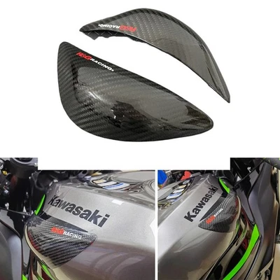Carbon Fiber 100% Fuel Tank Guard for Kawasaki ZX-6R ZX6R 636 2019 -2023 2024 - Image 1 of 4
