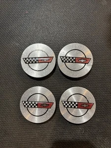 Corvette C4 Center Hub Caps Plastic Oem From 1986 Corvette #14046926 - Picture 1 of 10