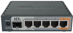 MikroTik hEX S Gigabit Ethernet Router Board ID:RB760IGS & Fibernet GLC-LH-SMD-C - Afbeelding 1 van 3
