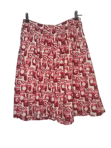 Joanie Betty Jam Jar Skirt Size UK 10 Red Knee Length - Picture 1 of 11