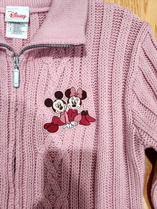 Maglione Disney Topolino Minnie maglia rosa con cerniera taglia S nuovo - Foto 1 di 8