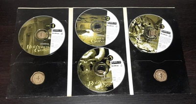 Baldur's Gate (PC, 1998) Replacement Discs Missing Disc 4 Vintage - Image 1 of 4