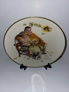 Gorham Norman Rockwell 1973 Sammelteller Herbst - Fondly Do we Remember 10 1/2" - Bild 1 von 5