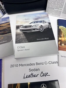 2010 Mercedes Benz C Class Sedan New Owners Manual With Leather Case - Bild 1 von 4