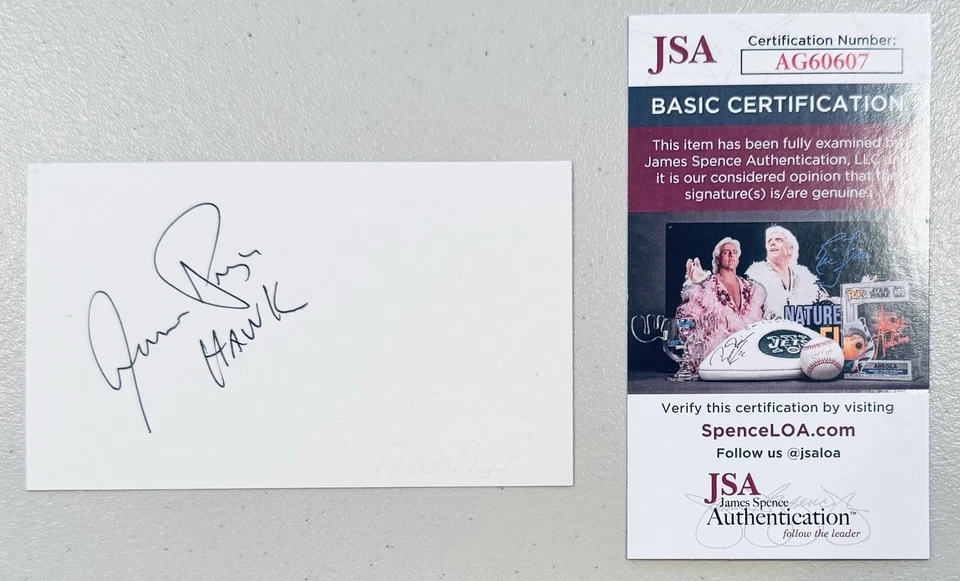 Aaron Pryor Signed Autographed 3x5 Card JSA Cert Boxer Welterweight Champion - Image 1 of 1