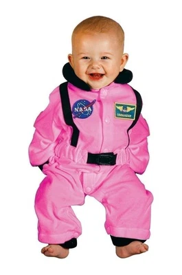 Traje de astronauta Aeromax ASP-ROMP con parche de la NASA, 6 - 12 meses, rosa Foto 1 de 4