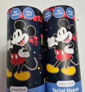 Mickey Mouse Disney Smart Care Tissues Perfect Fit Car Cup Holder Lot Of 2 Tubes - Picture 1 of 8