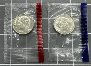 2005 P & D Roosevelt Dime in Original US Mint Cello (BU Satin Finish) - Picture 1 of 2