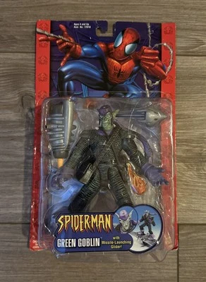 2003 Toybiz Marvel Spider-Man Green Goblin Figure With Missile Launching Glider - Image 1 of 4