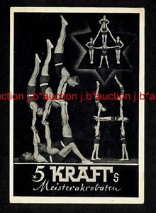 Acrobats DIE 5 KRAFTS Equilibrists * Vintage 40s PC - Bild 1 von 1