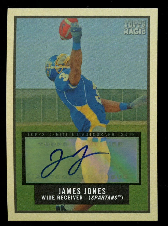 James Jones #240 signed auto 2009 Topps Magic San Jones State Spartans Football  - Image 1 of 1
