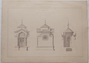 RICORDI DI ARCHITETTURA EDICOLA CIMITERO MONUMENTALE MILANO LOMBARDIA MACIACHINI - Picture 1 of 1