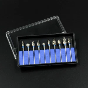 10 Stück Dentallabor Wolframstahl Hartmetall Bohrer Polierbohrer 2,35 mm sortiert - Bild 1 von 30