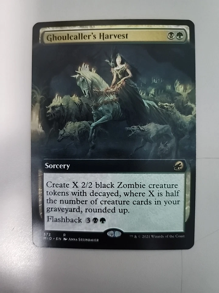 MTG Ghoulcaller's Harvest Innistrad: Midnight Hunt 372 Borderless Rare - Image 1 of 1
