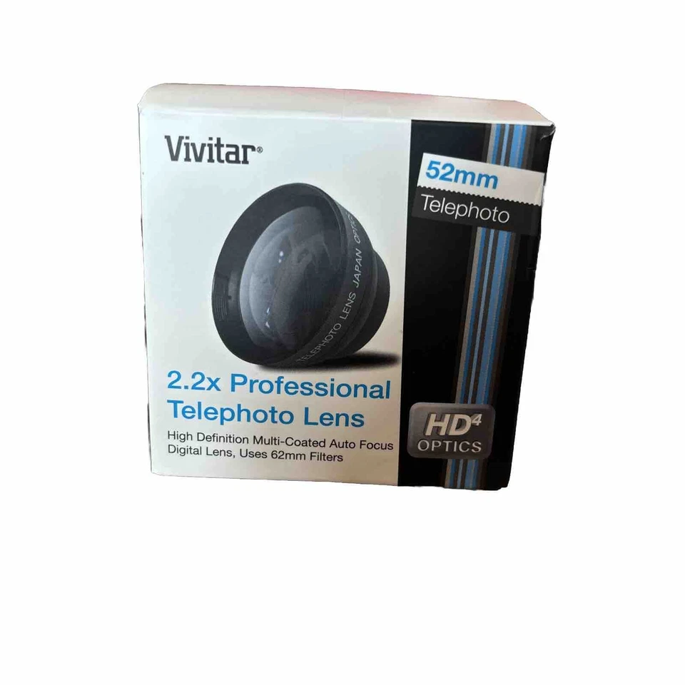 Vivitar 2.2x Professional 52mm Telephoto Lens HD4 Optics - Image 1 of 1