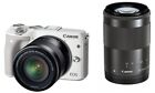 Canon Mirrorless Slr Camera Eos M3 Double Zoom Kit (White) Eosm3wh-Wzk