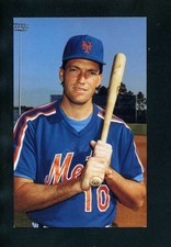 DAVE MAGADAN 1991 New York Mets Team Issue Barry Colla Photo Postcard