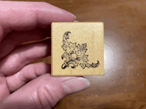 Rubber Stamp PSX B-574 FLEUR DE LYS LIS FLOURISH ORNATE FLORAL CORNER STAMP - Picture 1 of 2