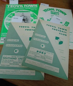 Yeovil Town FA Cup Programmes 1963-1988 – 1st-3rd Rnd Historic Collectibles - Picture 1 of 5