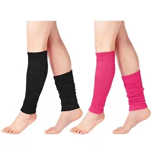 Womens Leg Warmers Winter Warm Knit Long Boot Socks Slouch Knee High 80s for ... - Picture 1 of 7
